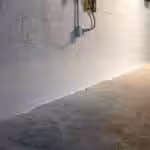 Basement waterproofing wall membrane system installation