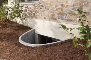 Egress window installation near Milwaukee, WI