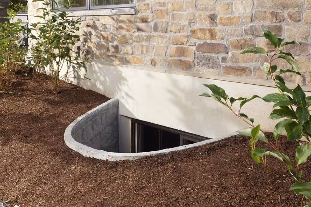 Egress window installation near Milwaukee, WI