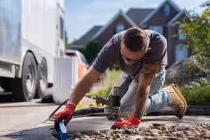 Concrete leveling polyurethane injection