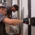 Carbon fiber strap application in a basement